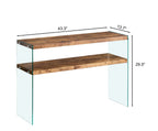 Walnut MDF Console Table