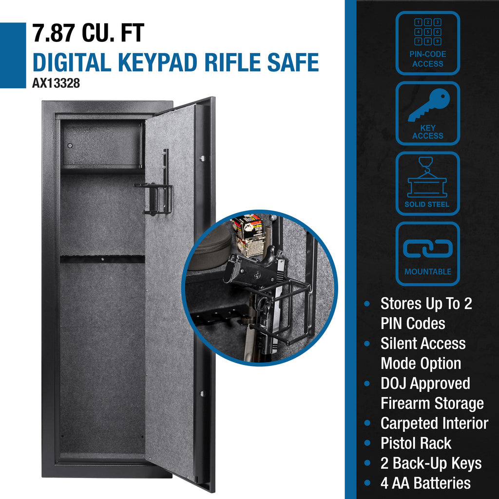 7.87 Cubic Ft Keypad Rifle Safe