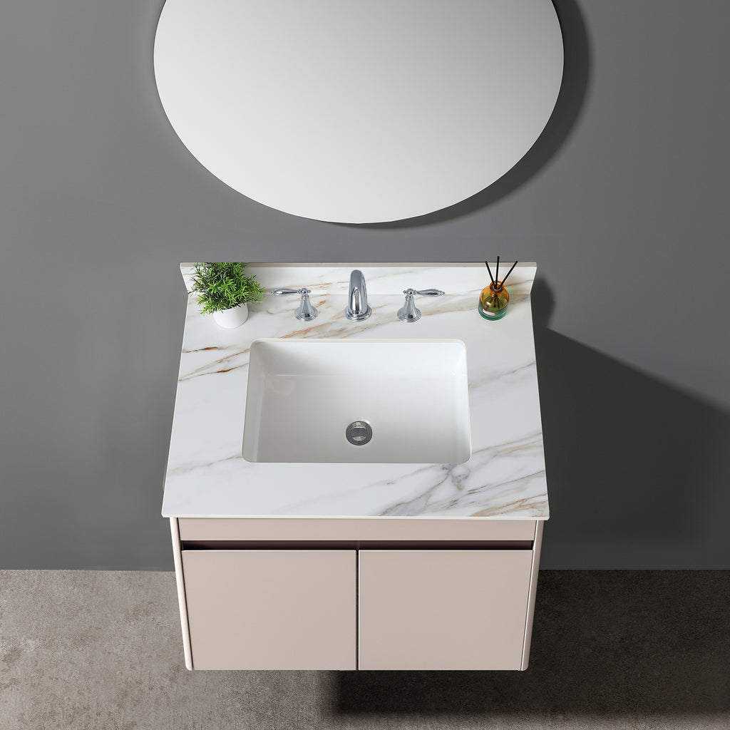 31 Inch Carrara Marble Vanity Top