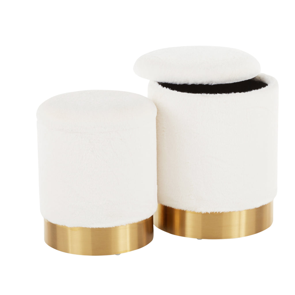 Contemporary Nesting Ottoman Set