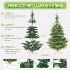 8ft Pre-Lit Christmas Tree with 500 Warm White Lights