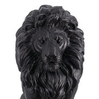 Elegant Sitting Lion Statue