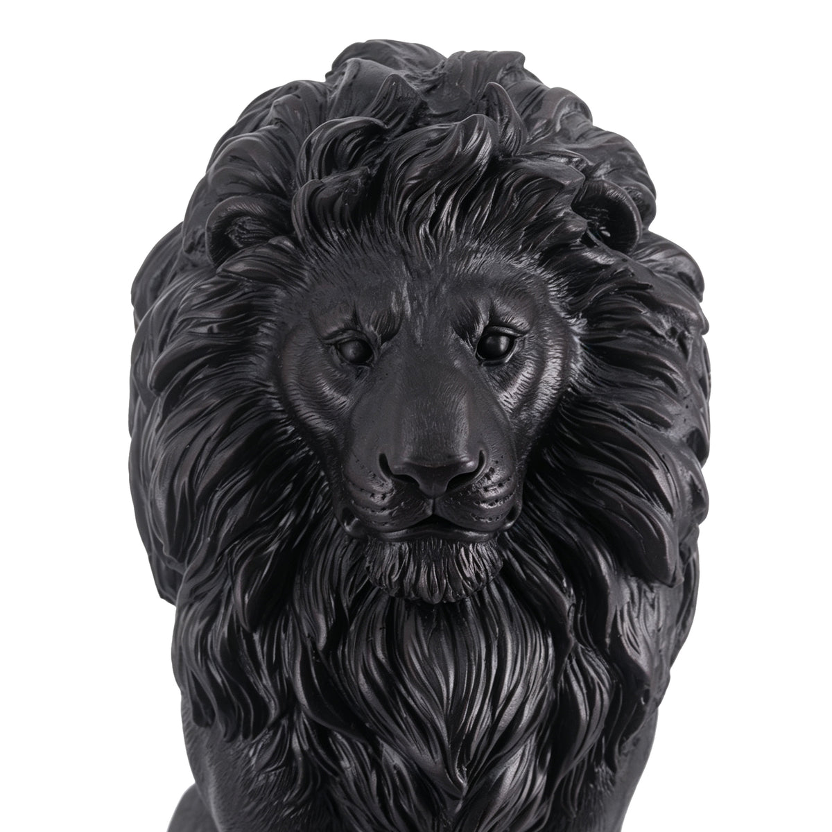 Elegant Sitting Lion Statue