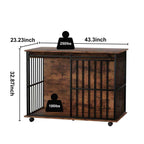 Wooden Dog Crate Furniture for Medium to Large Dogs