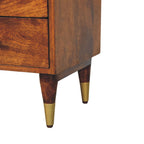 Artisan Furniture Solid Wood Camden Chestnut Bedside