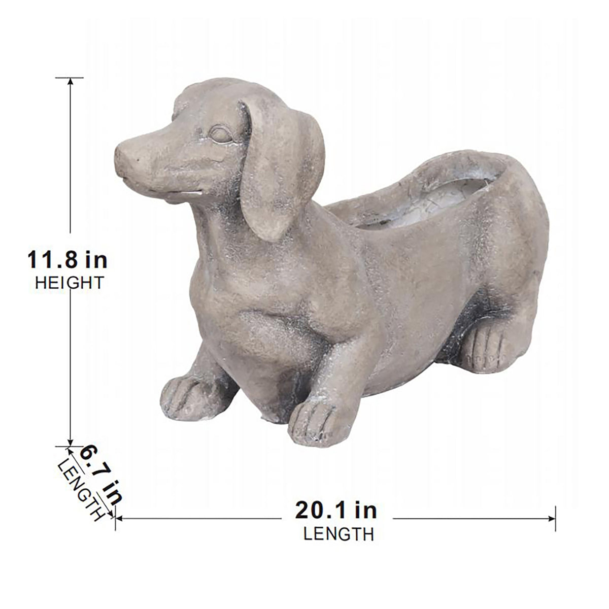 Manon Dog Planter Garden Decor