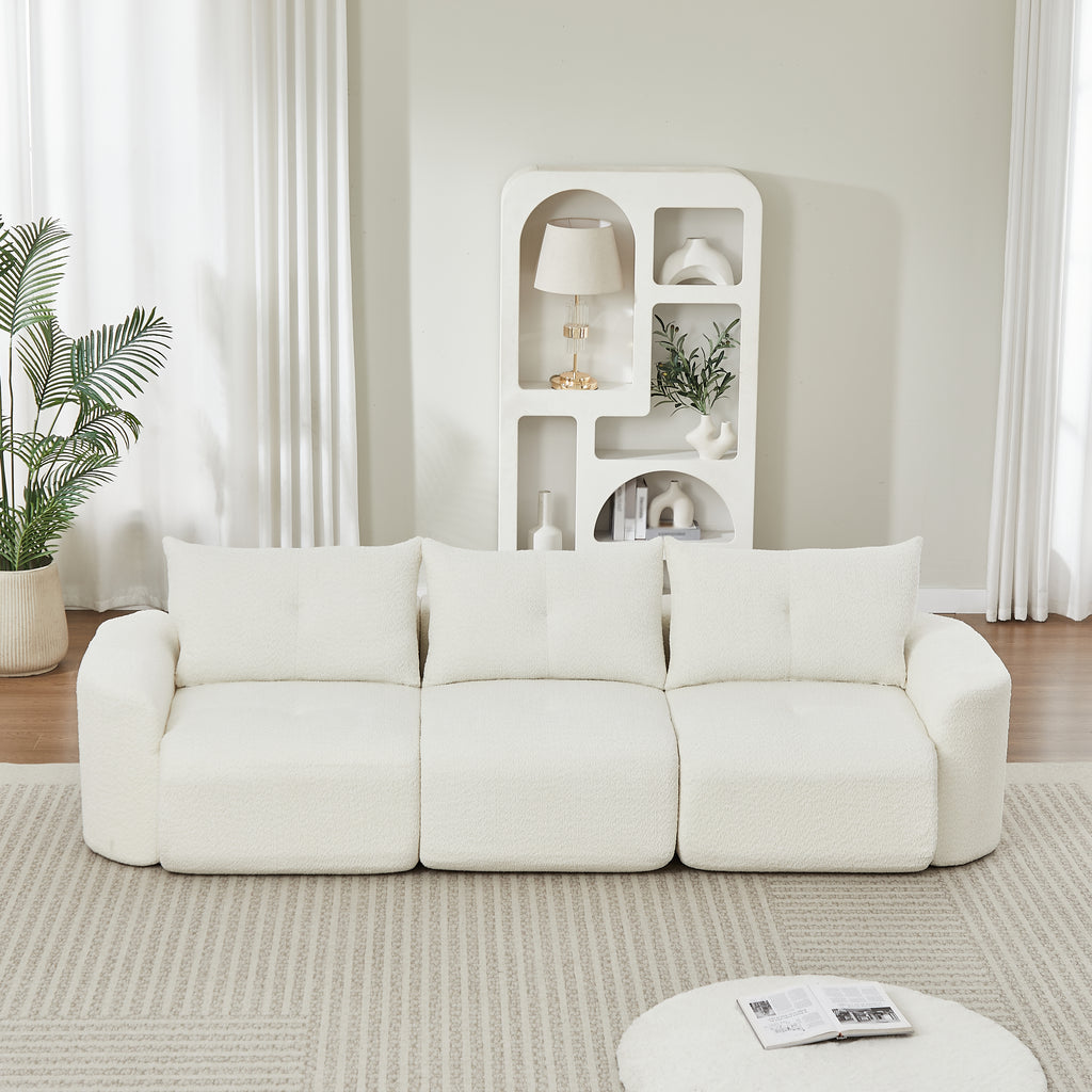 Chenille Sofa for Living Room - 109" Large Modern 3-Seater