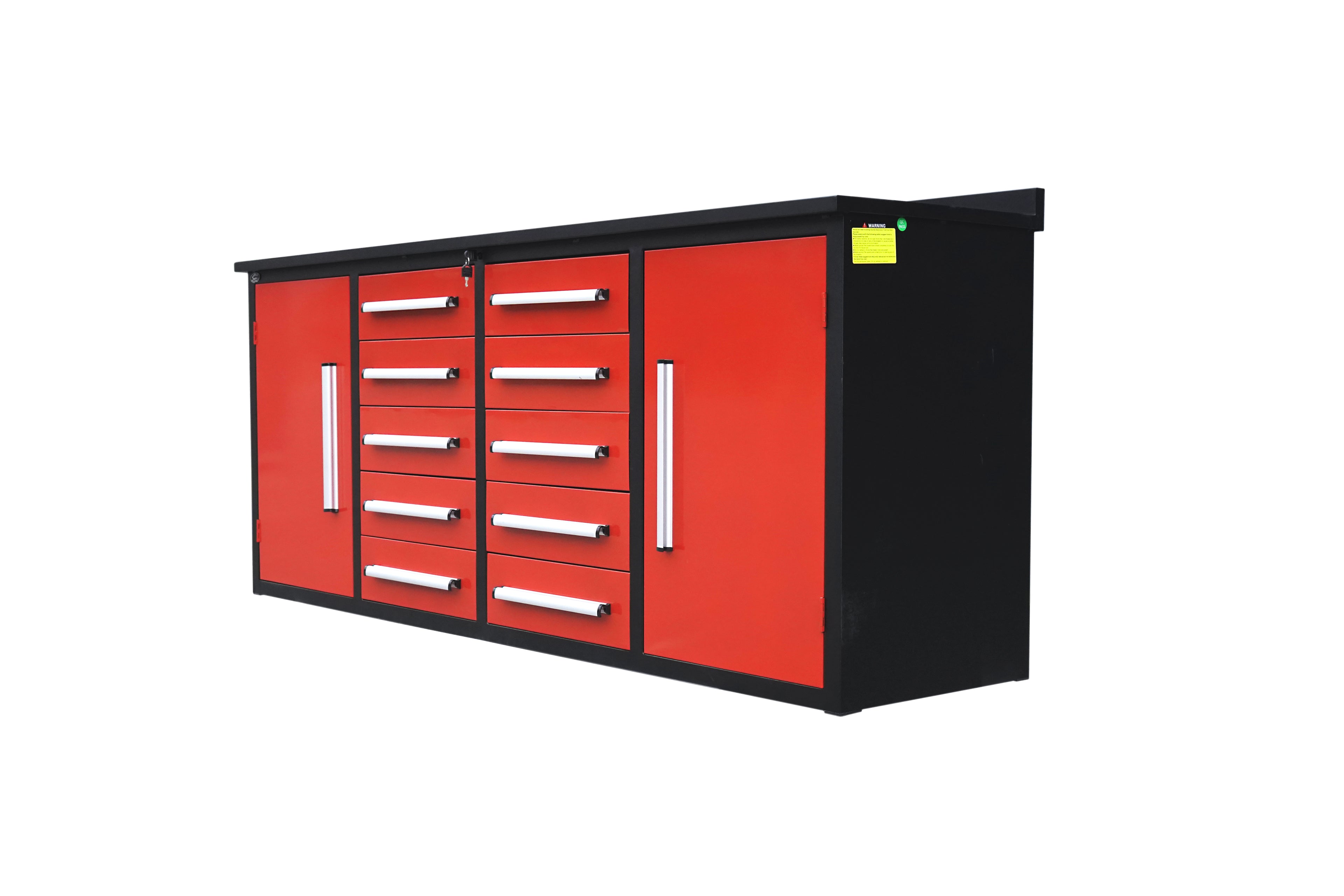 7' Storage Cabinets with Workbench