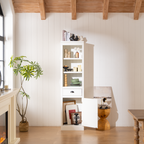 75'' Freestanding Display Bookshelf with Storage & Cabinet
