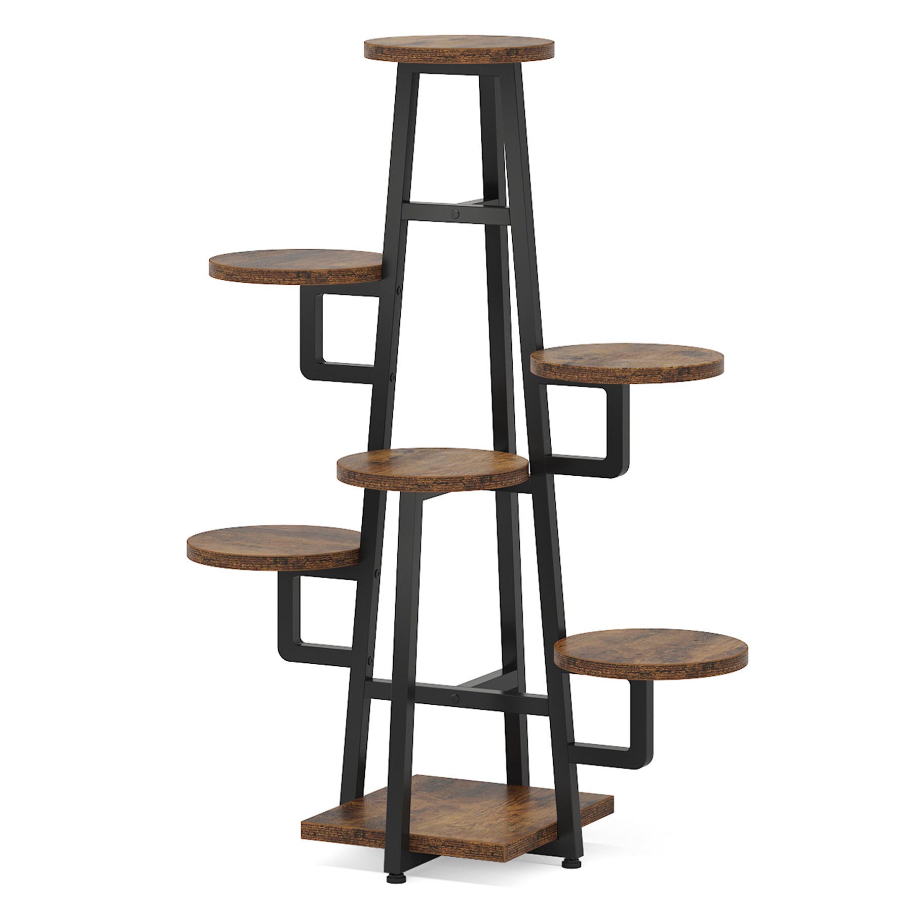 43.30" Tall 7-Tier Rustic Display Shelf