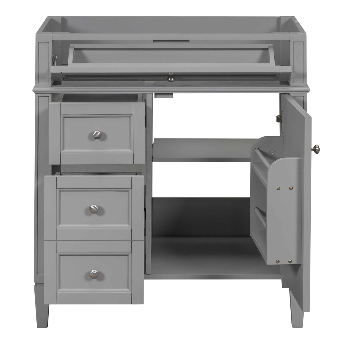 30" Bathroom Vanity Without Top Sink