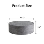 39.37" Round Coffee Table with Mars Pattern