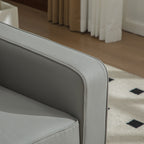 33.6" Upholstered 360° Swivel Armchair with Hidden Storage