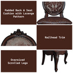 Versailles Cherry Finish Side Chair (Set of 2)