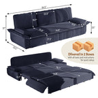 94.5" King Size 3-in-1 Convertible Sleeper Sofa Bed
