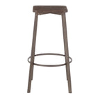 Square Barstool in Antique Metal