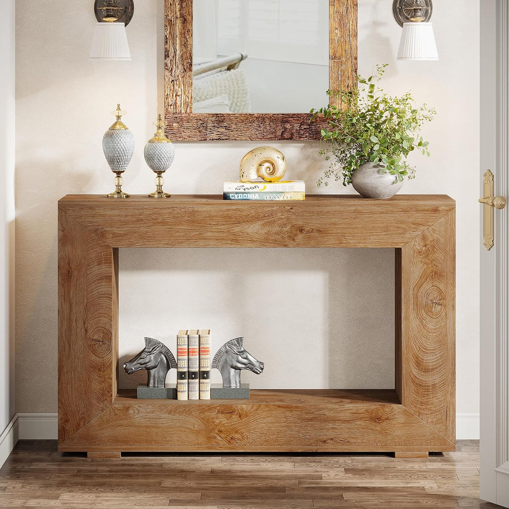 47 Inches Farmhouse Console Table with Storage