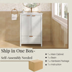 24 Inches Bathroom Vanity with Sink Combo