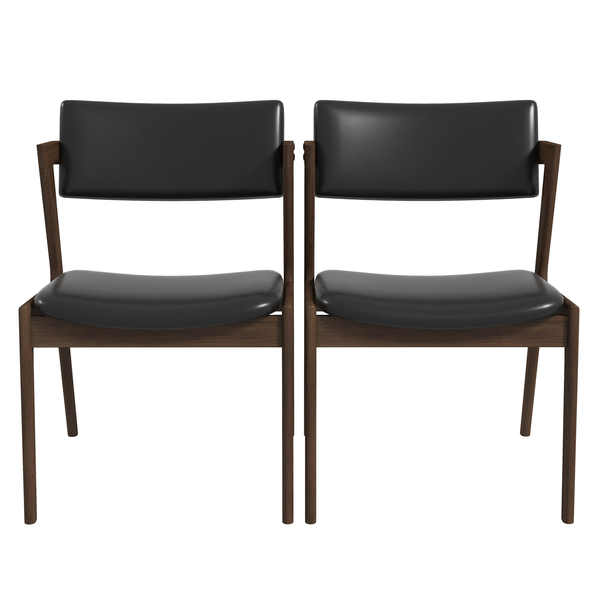 Edwin Mid Century Modern Kitchen Dining Chair (Set of 2)