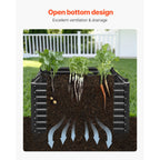 Metal Raised Garden Bed - 8 x 4 x 2 ft Galvanized Planter
