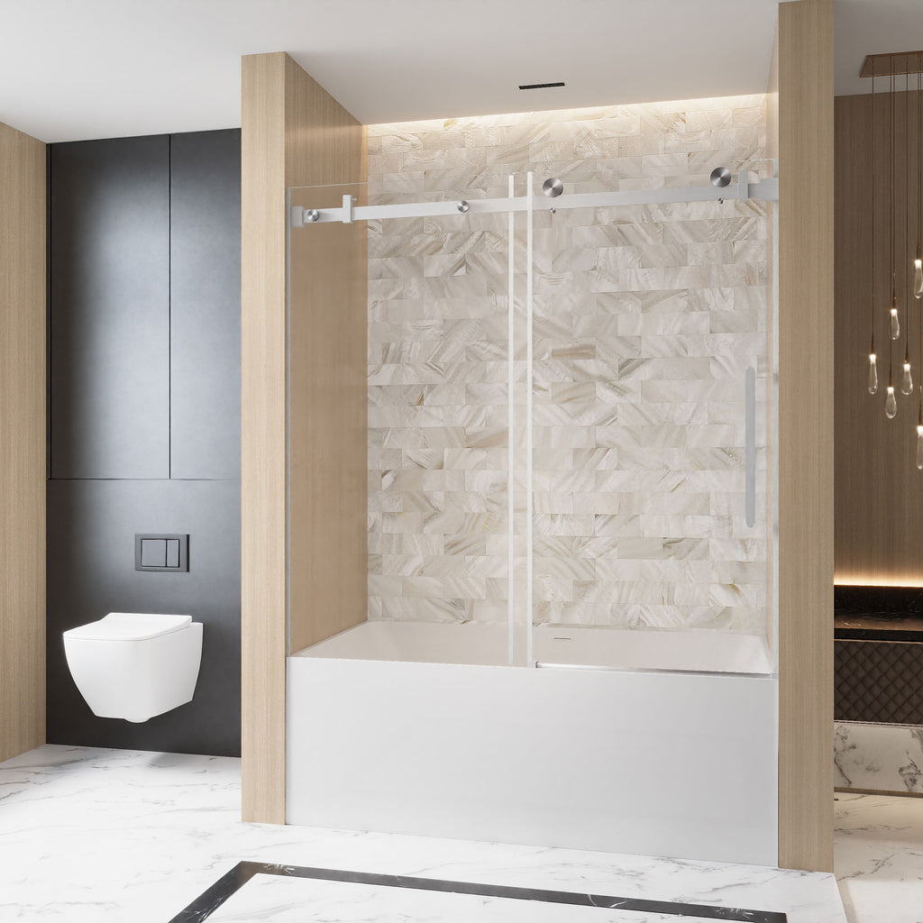 Frameless Single Sliding Shower Door