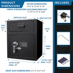 1.1 Cu Ft Keypad Depository Safe