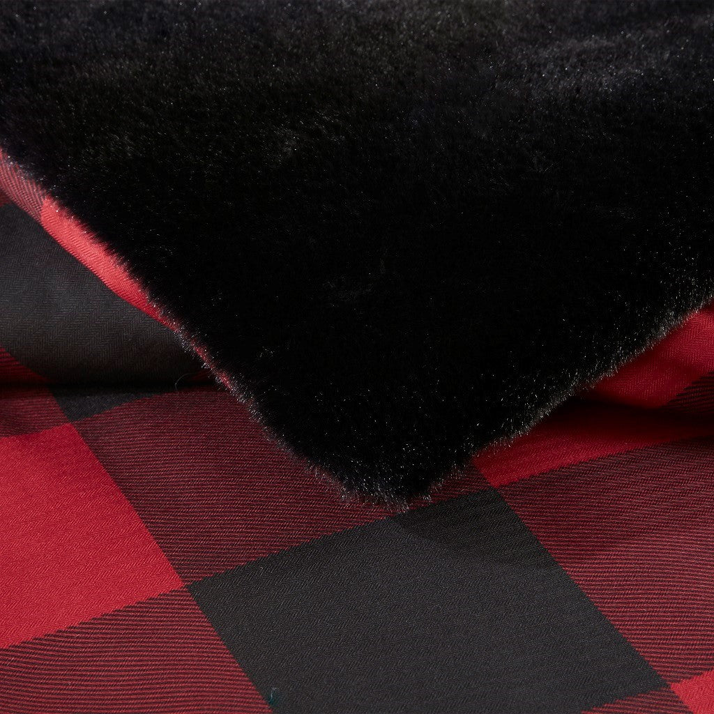 King/Cal King Faux Wool to Faux Fur Down Alternative Comforter Set