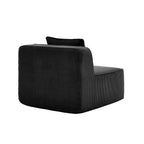 Armless Sofa With Pillow Corduroy