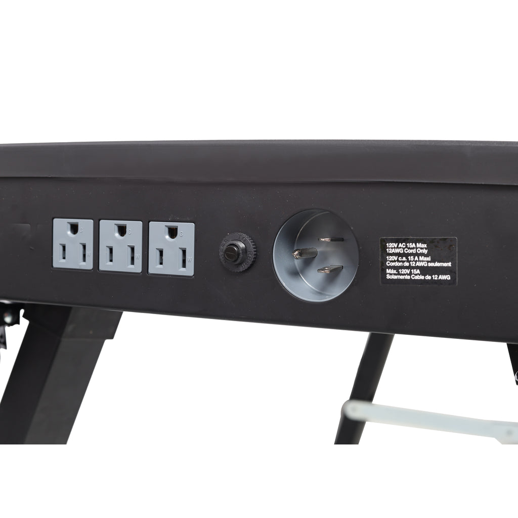 8-in-1 Multifunctional Folding Work Table with US Standard Socket