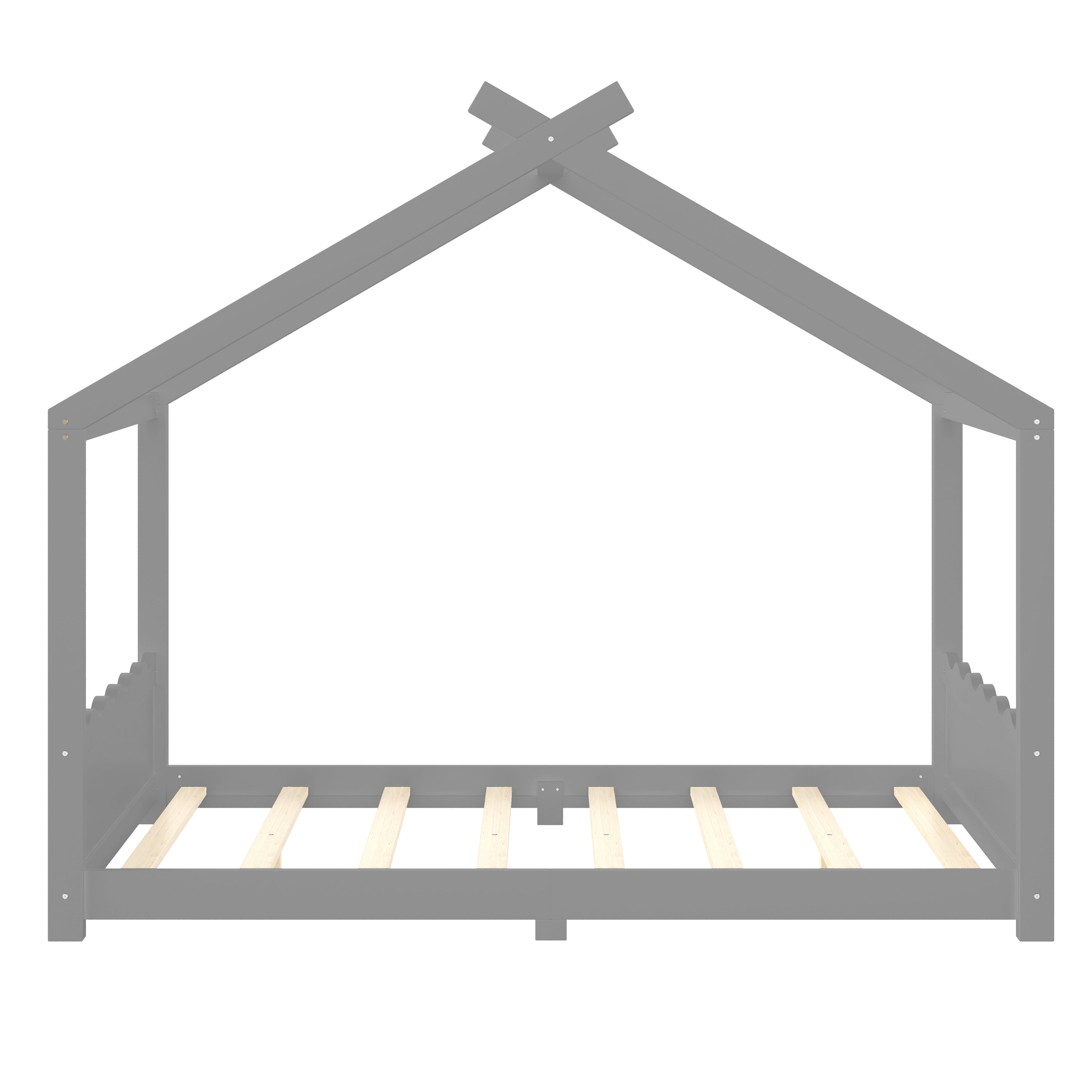 Full House Floor Bed with Support Slats