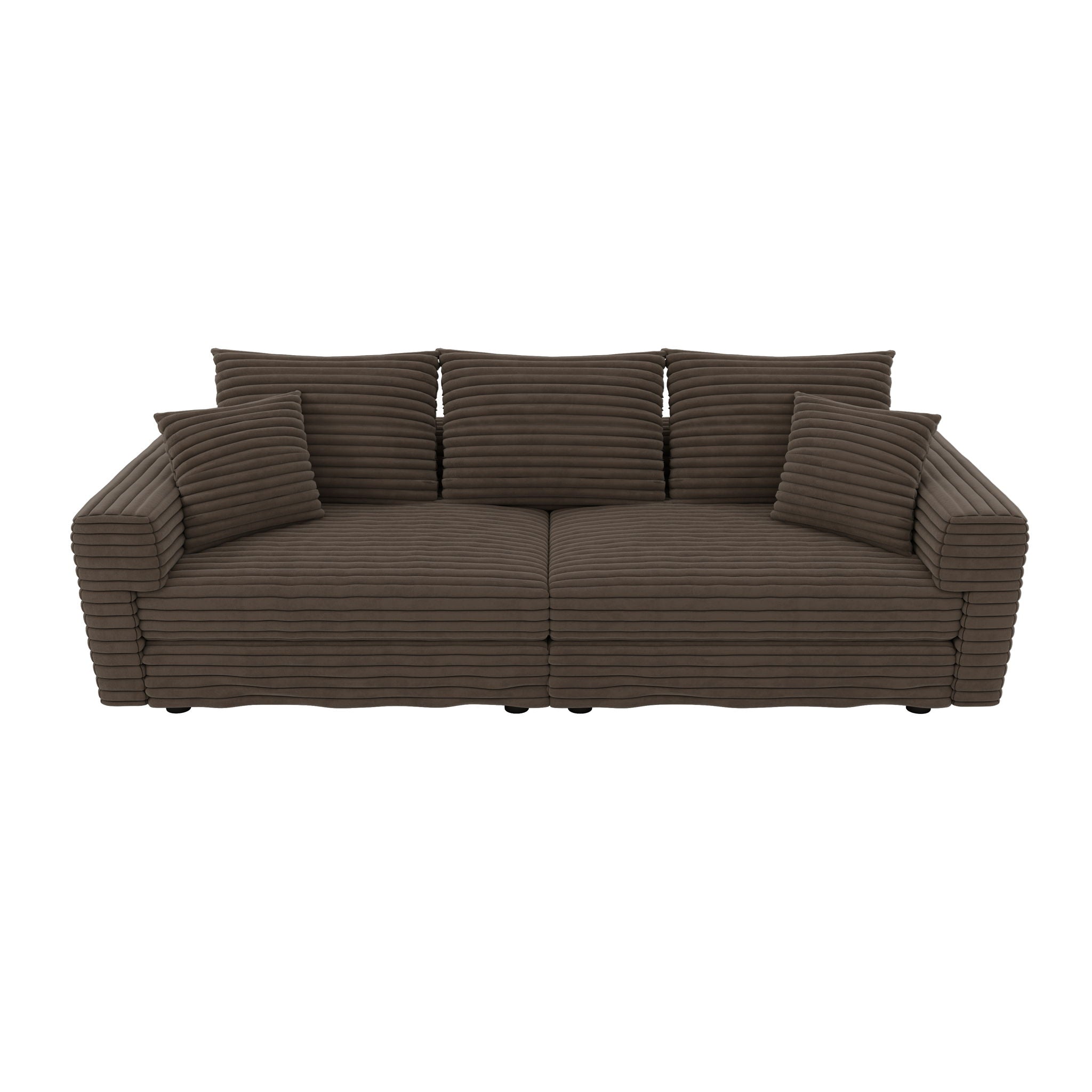 4 Seat Modern Comfy Upholstered Sofa Cloud Couch