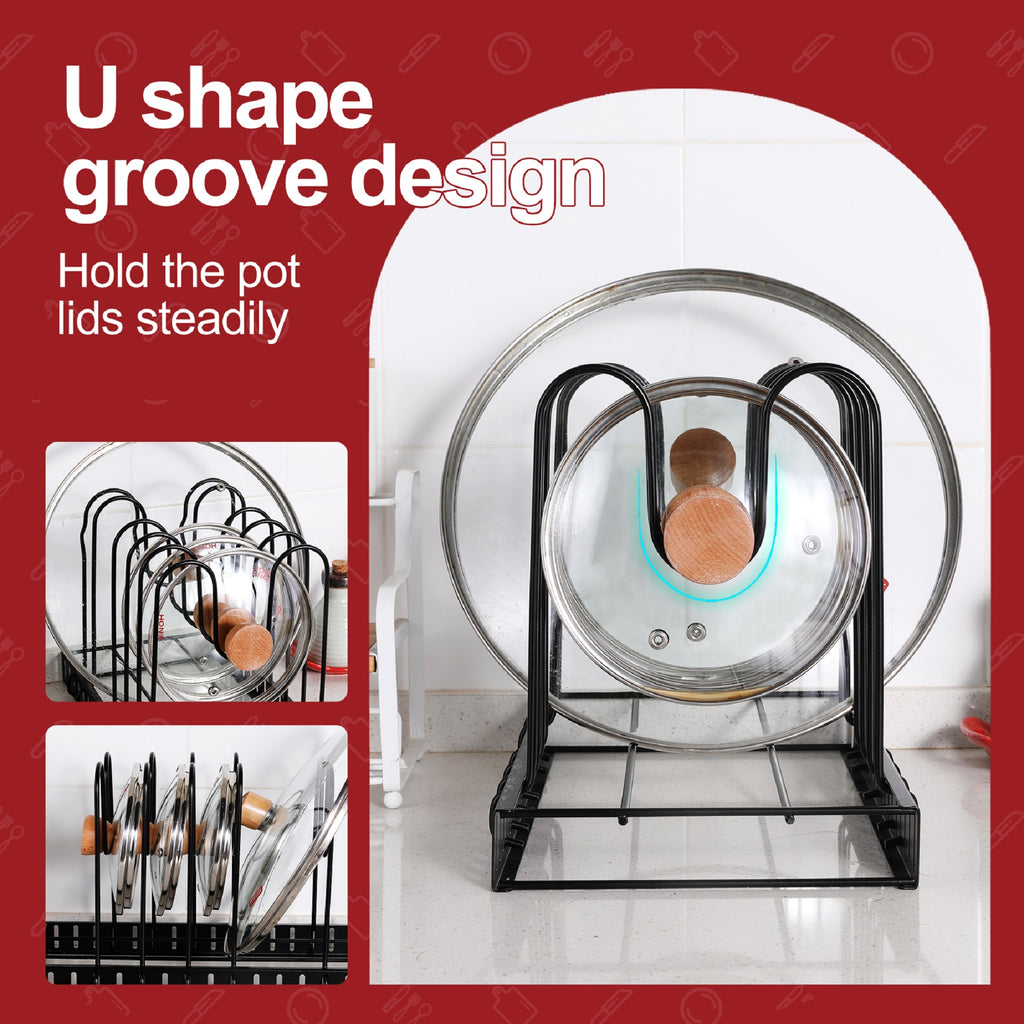 Adjustable Pot Rack for Kitchen Organization