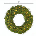 36 in Pre-Lit Norwegian Spruce Christmas Wreath