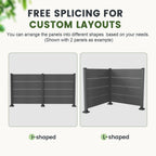 50" W x 49" H Outdoor Privacy Screen
