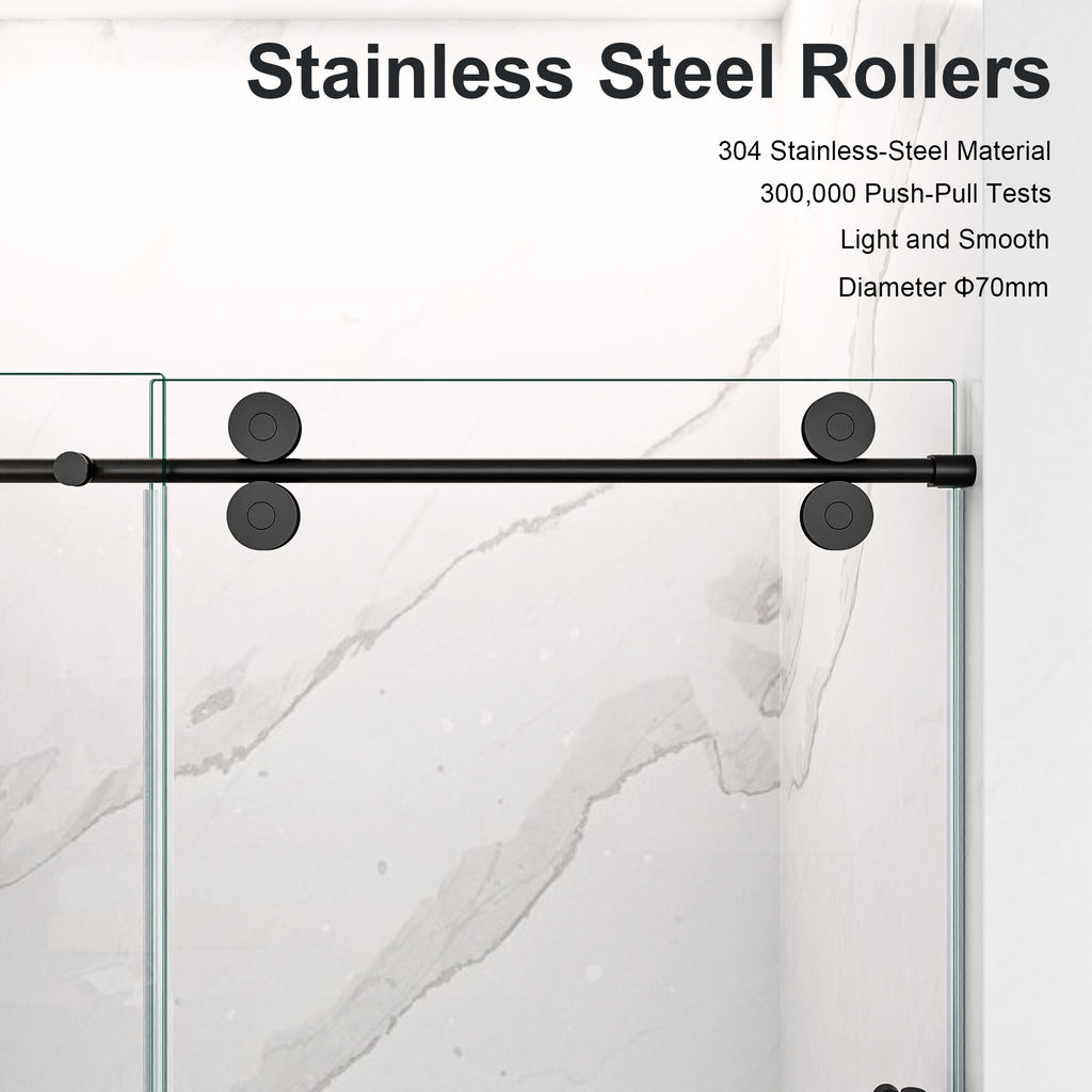 Frameless Single Sliding Shower Door