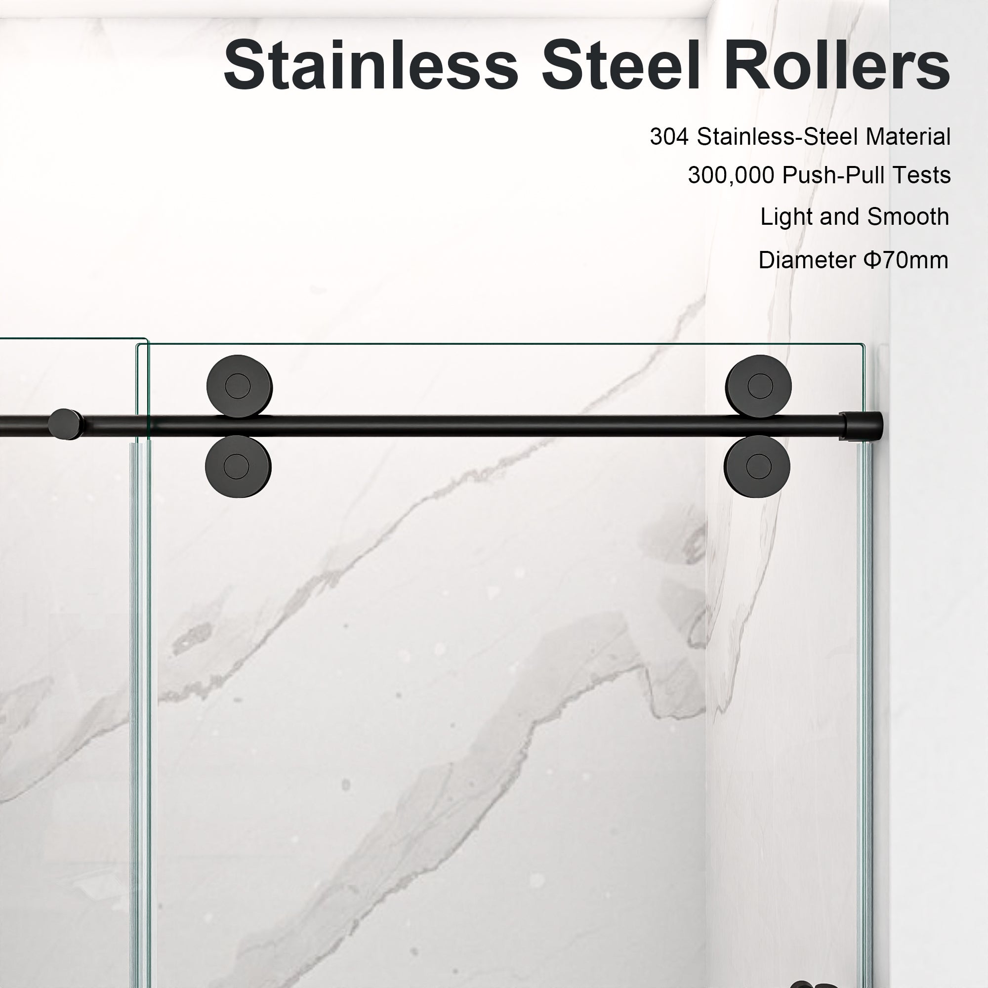 Frameless Single Sliding Shower Door