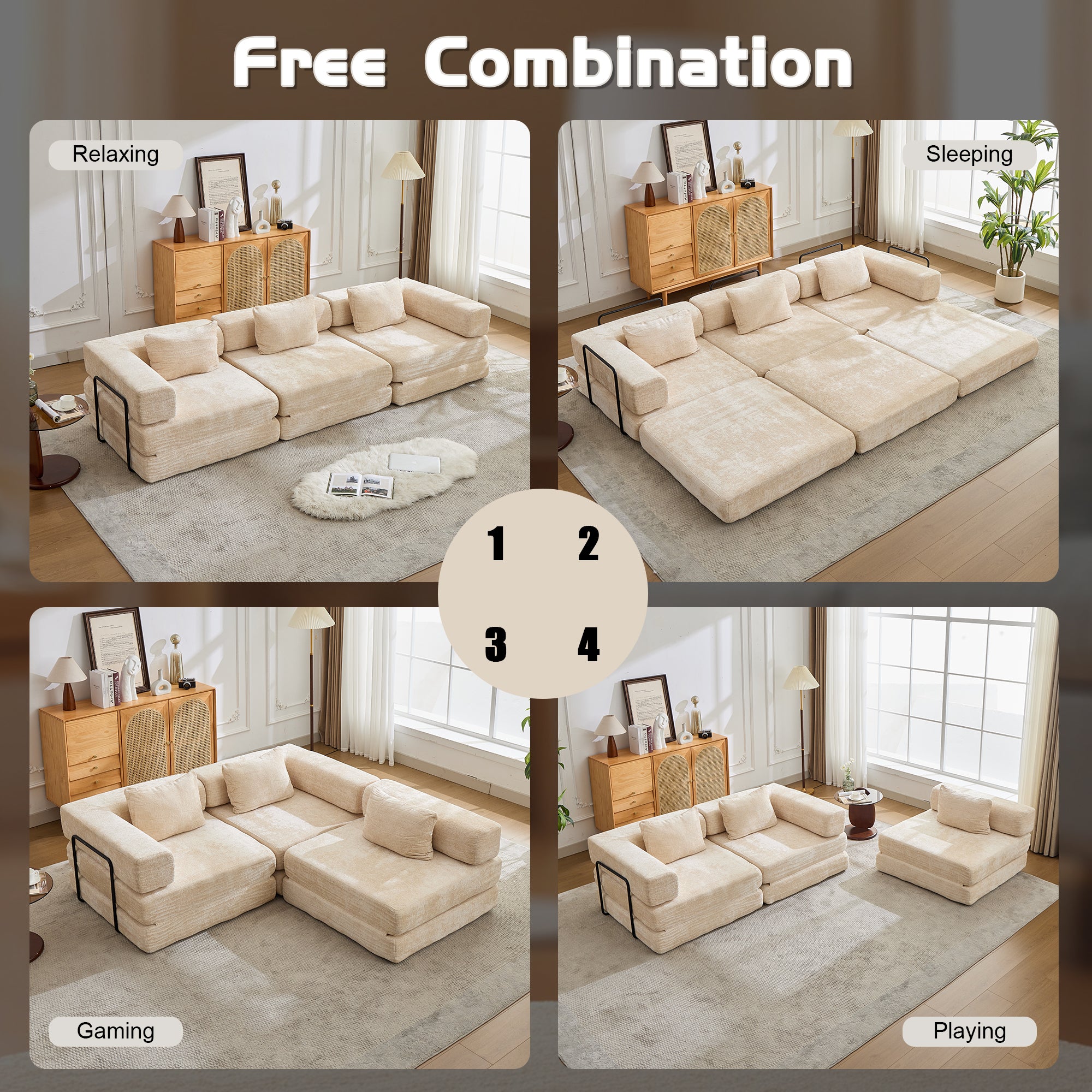 Compression Sofa: Convertible Floor Sofa Bed