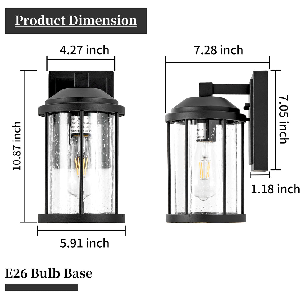 Outdoor Wall Sconces 2 Pack