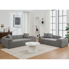 2 Piece Boucle Cloud Sofa Set