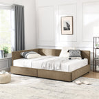 Full Size Storage Upholstered Tufted Bed Frame