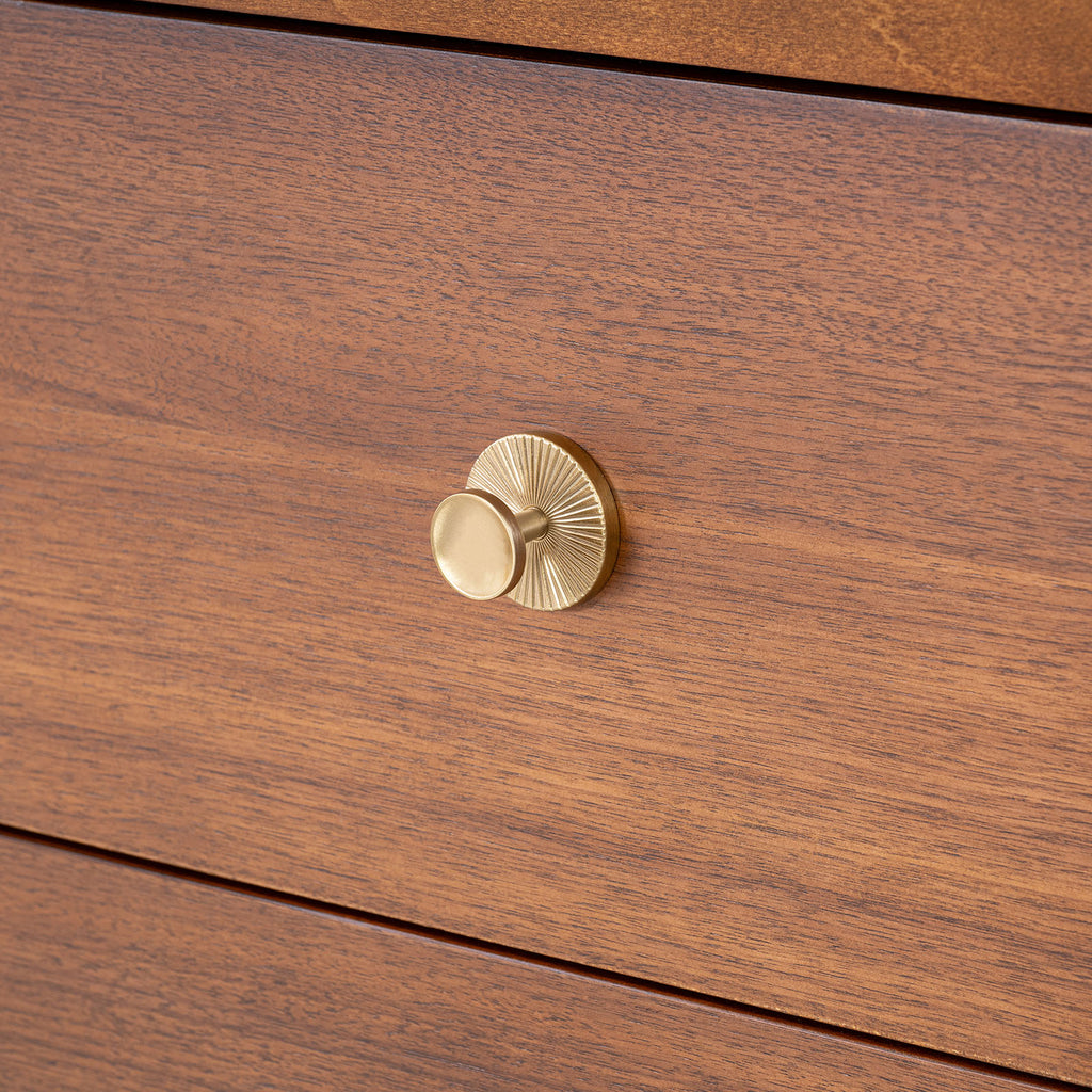 Mid Century Modern Style 1pc Nightstand English Dovetail Drawer USB Port