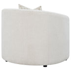 Rory Latte Sloped Arms Chair with Pillow
