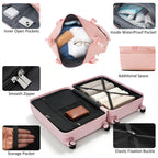 4-Piece Luggage Set with USB Charging Ports