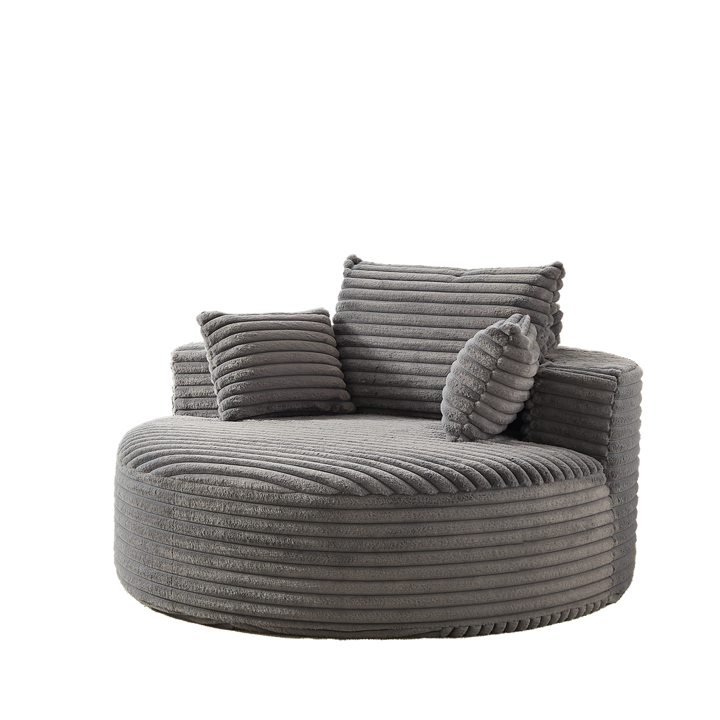 55'L Corduroy Sponge Single Sofa