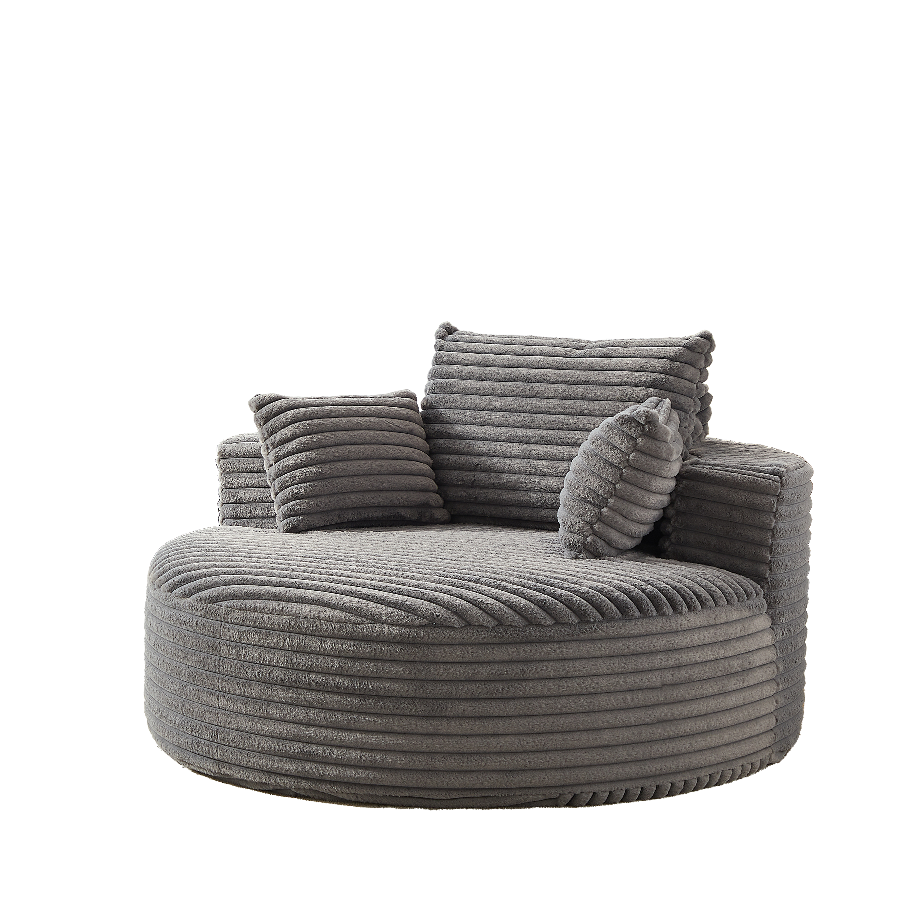55'L Corduroy Sponge Single Sofa