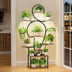 Indoor Plant Stand with Grow Light