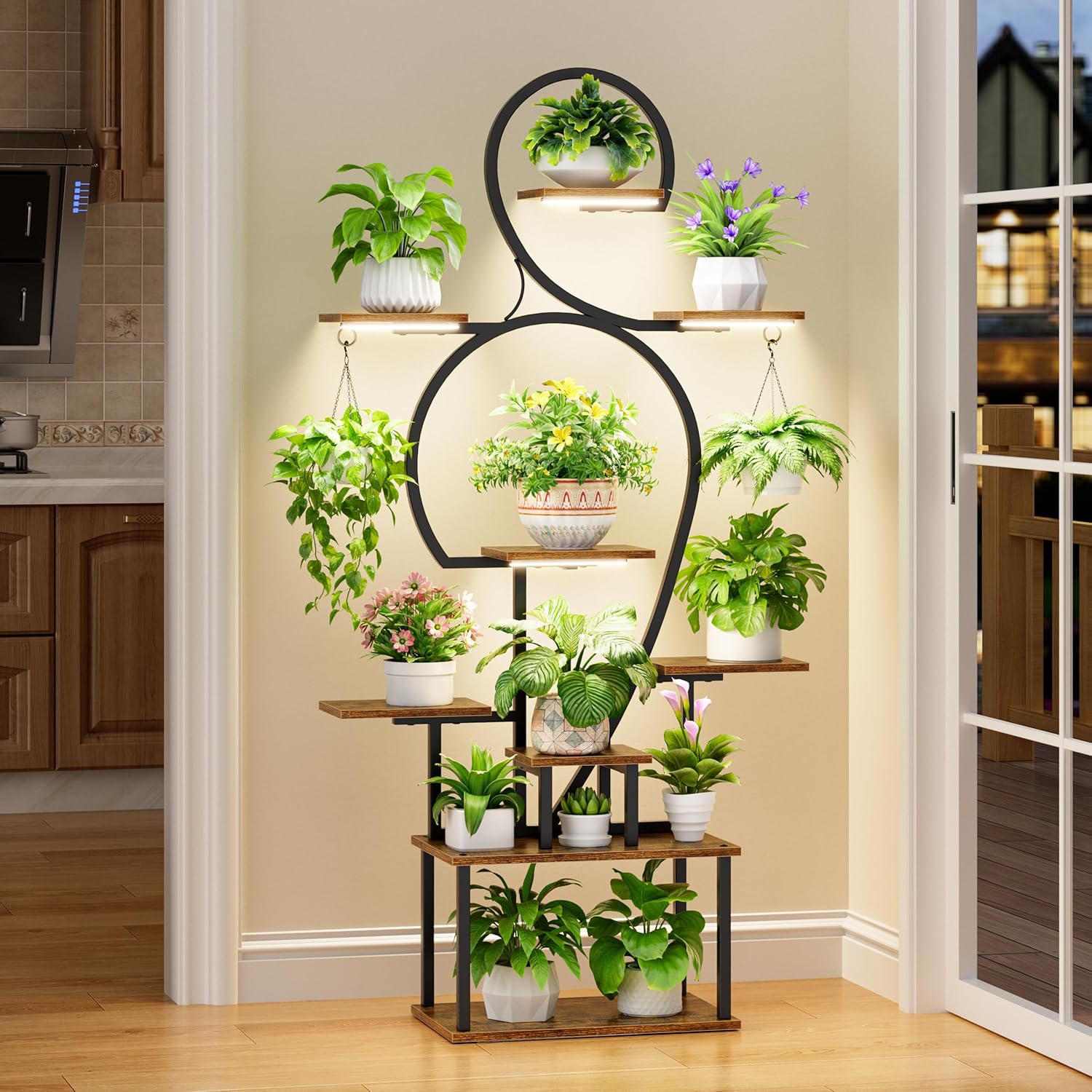 Indoor Plant Stand with Grow Light