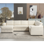 110.75" Modern U Shaped Sectional Sofa