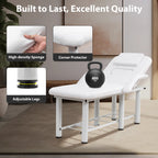 Professional Beauty Bed with Removable Headrest & Cushions