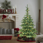 7ft Pre-Lit Christmas Tree with 400 Warm White LED Lights